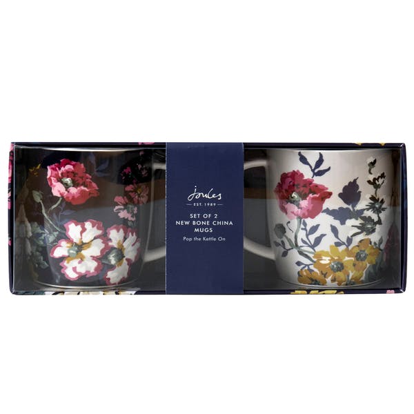 Set of 2 Mugs By Joules in Floral Prints